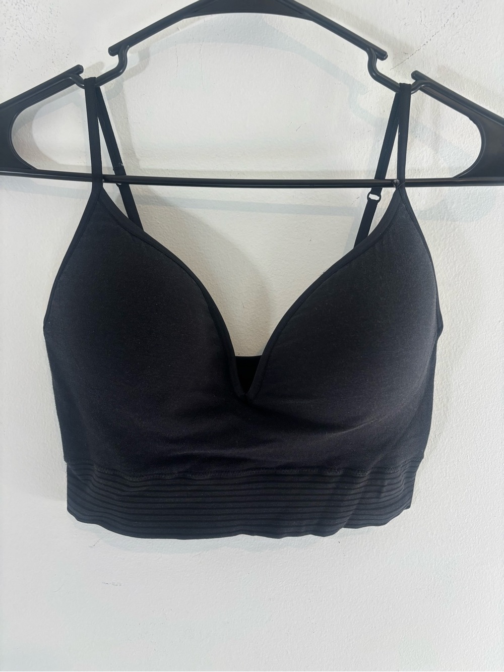 Jockey Women’s XL Adjustable Straps Padded Light Black Sport Bra Athletic